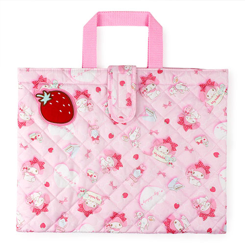 学校やおけいこはお気に入りのバッグで サンリオ マイメロディ My Melody キルトレッスンバッグ ピンク レッスンバッグ 女の子 マイメロディの雑貨のおもちゃ箱バーグ