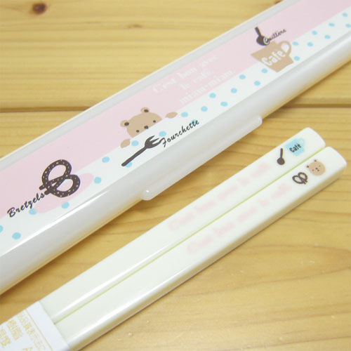 グーグーズ　ランチシリーズ　箸＆ケース（クマカフェ）