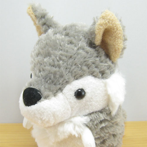 baby nature（ベイビーナチュレ）　baby moreシリーズ　ウルフ　ぬいぐるみ　Sサイズ（グレー）