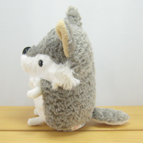 baby nature（ベイビーナチュレ）　baby moreシリーズ　ウルフ　ぬいぐるみ　Sサイズ（グレー）