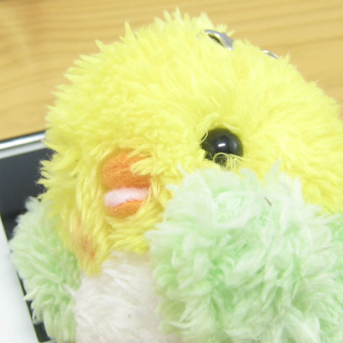 baby nature（ベイビーナチュレ）　オカメインコ（グリーン）　マスコットストラップ