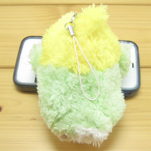 baby nature（ベイビーナチュレ）　オカメインコ（グリーン）　マスコットストラップ