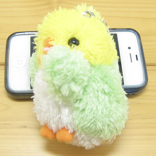 baby nature（ベイビーナチュレ）　オカメインコ（グリーン）　マスコットストラップ