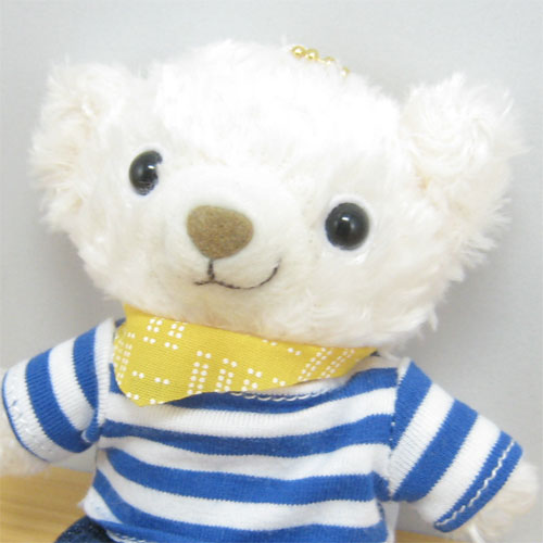 COBE COBE（コービーコービー）　ぬいぐるみキーチェーン　ボーダー（ブルー）