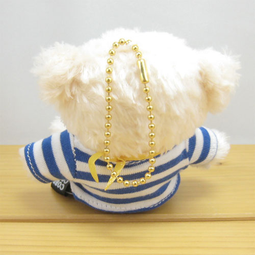 COBE COBE（コービーコービー）　ぬいぐるみキーチェーン　ボーダー（ブルー）