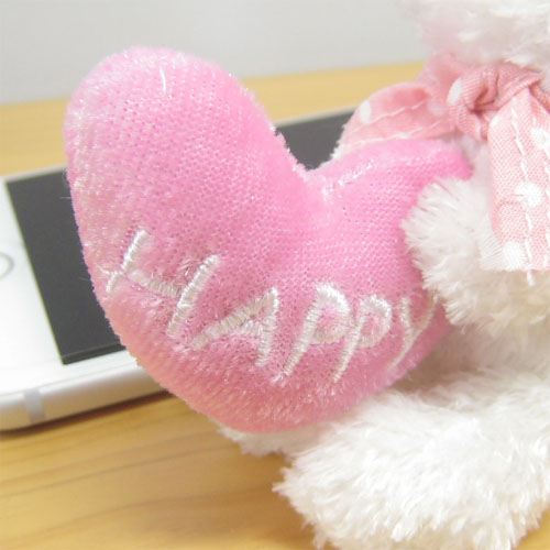 COBE COBE（コービーコービー）　だっこハートコービー　ぬいぐるみミニサイズ（ホワイト）