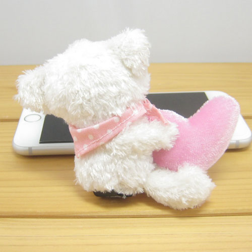 COBE COBE（コービーコービー）　だっこハートコービー　ぬいぐるみミニサイズ（ホワイト）