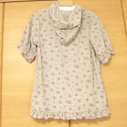 パーカー付きパジャマ（グレー）