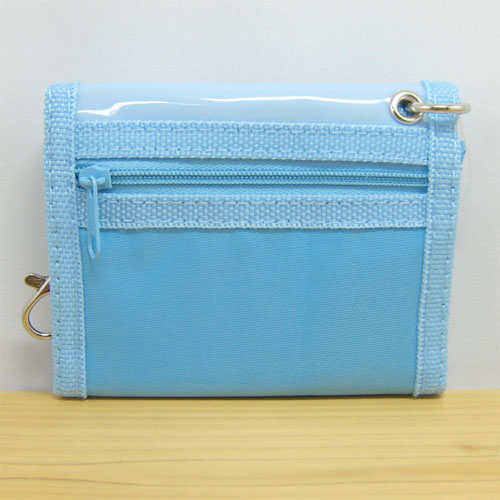 くまのがっこう 『がんばれ!ルルロロ TINY★TWIN★BEARS』 横型ウォレット(ブルー)