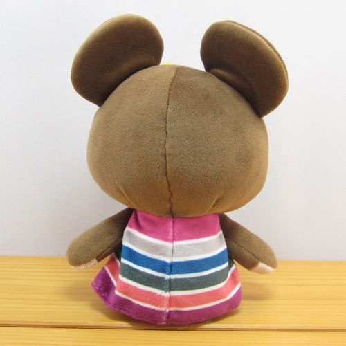 くまのがっこう　やわらかシリーズ　やわらか　ビーンドール　ジャッキー　ボーダーワンピース