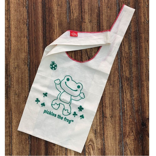 ショッピングに！子供から大人まで使えるかわいいエコバッグ♪カエルのピクルス（かえるのピクルス）　ピクルス　マルシェバッグ