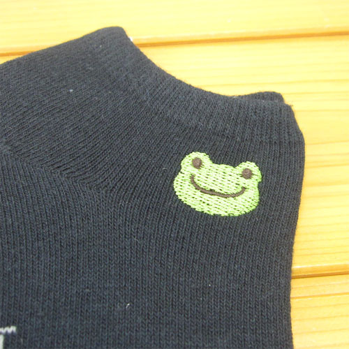 カエルのピクルス（かえるのピクルス）　スニーカー用ソックス　ピクルス　BK