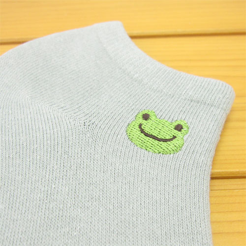 カエルのピクルス（かえるのピクルス）　スニーカー用ソックス　Mサイズ　ピクルス　GY