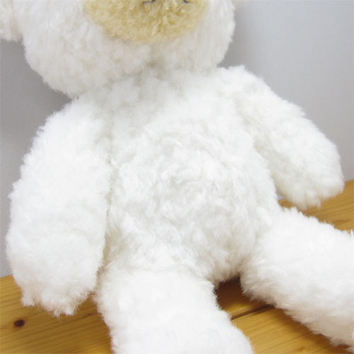 童心　日本製オリジナル　くまのぬいぐるみ　フカフカシリーズ　クマのフカフカ　Mサイズ　ユニコーン・ホワイト