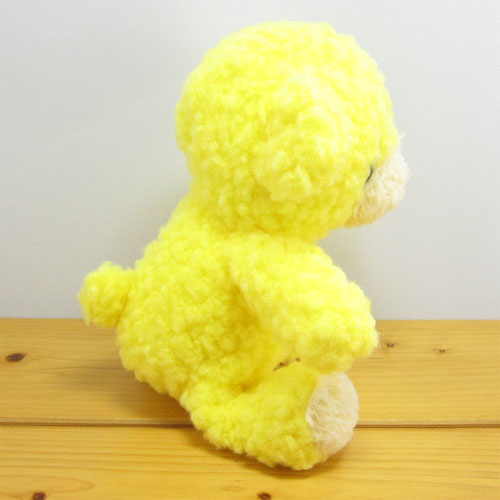童心　日本製オリジナル　くまのぬいぐるみ　フカフカシリーズ　クマのフカフカNEW　Sサイズ　たんぽぽ