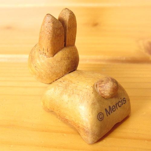 ディック・ブルーナ　アニマル木製箸置き　うさぎ（茶）