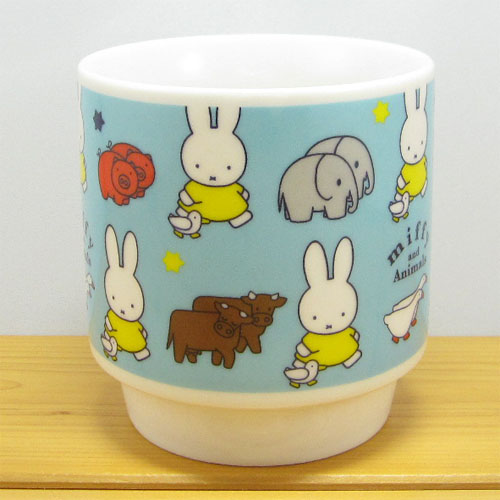 ディック・ブルーナ　ミッフィー　miffy and Animalsシリーズ　スタッグマグ（ブルー）