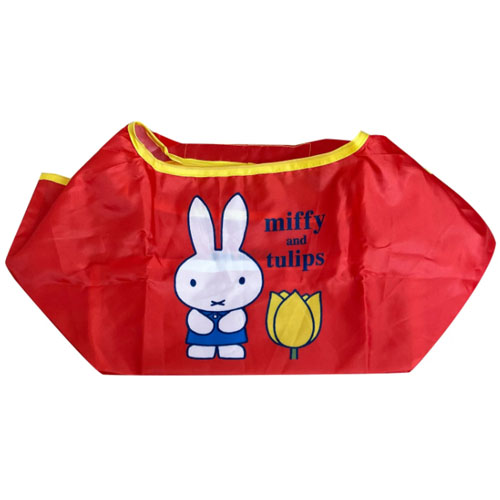 ディック・ブルーナ　ミッフィー＆チューリップ（miffy and tulips）　ランチエコバッグ（チューリップRD）