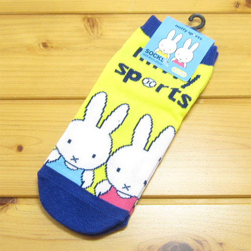 プリントソックス　キャラックス　ディック・ブルーナ　miffy　sports　ソックス（ミッフィースポーツYE）【靴下　レディース】