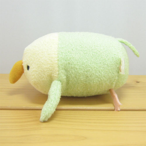 豆福 のっけて豆福 ぬいぐるみ(セキセイインコ グリーン)