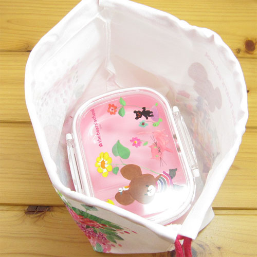 くまのがっこう　ランチ巾着（Colorful Days）