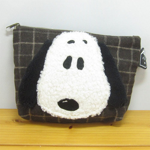 PEANUTS（ピーナッツ）　スヌーピー（SNOOPY）　ふわもこZAKKAシリーズ　スヌーピー　ふわもこポーチ