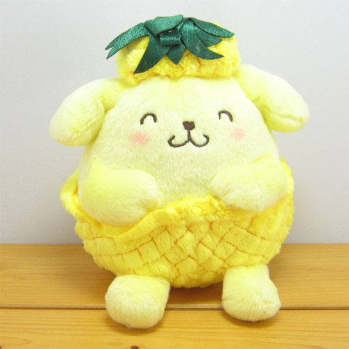 にっこりスマイルにつられて思わず笑顔になっちゃう サンリオキャラクターズ フルーツ ぱんつ ポムポムプリン ぬいぐるみs ポムポムプリン の雑貨のおもちゃ箱バーグ