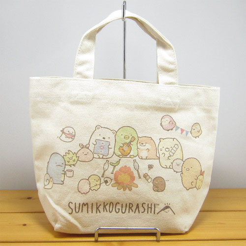 便利な内ポケット付き かわいいバッグはランチトートやサブバッグにも San X すみっコぐらし マチ付きバッグ キャンプ たきび すみっコぐらしの雑貨のおもちゃ箱バーグ 便利な内ポケット付き かわいいバッグはランチトートやサブバッグにも San X すみっコぐらし マチ付きバッグ キャンプ たきび すみっコぐらしの雑貨のおもちゃ箱バーグ