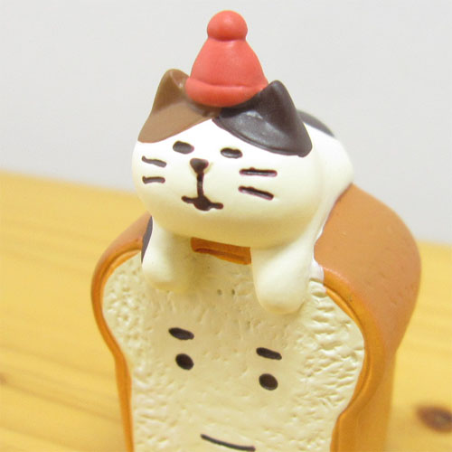 DECOLE（デコレ）　concombre（コンコンブル）　まったりマスコット　やまねこベーカリーシリーズ　猫と食パンさん