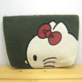 大きめサイズのポーチでクラッチバッグにも♪サンリオ　ハローキティ（Hello Kitty）　サガラポーチ（横顔）　【ハローキティ　グッズ】