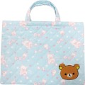 学校はもちろん、塾やおけいこにもオススメです。かわいいバッグでキッズもお気に入りに♪リラックマ　レッスンバッグ（刺しゅう）