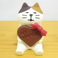 ちょっとレトロなバレンタイン！DECOLE（デコレ）　concombre（コンコンブル）　コンコン製菓　レトロチョコシリーズ　ハートチョコ猫
